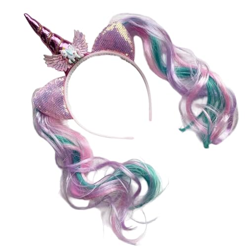 Schönes Gehörnliches Stirnband Für Kleines Mädchen Mit Fischschwanz Designs Cartoon Hairhoop Für Geburtstagsfeiern Und Themenveranstaltungen Mädchen Geburtstagsgeschenk von YIZITU