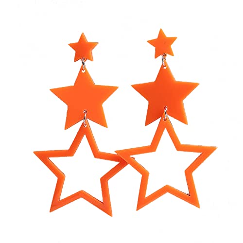 Shining Star Ohrring Minimalist Hohl Ohrring Farbe Übertrieben Hip Hop Dangle Ohrringe Schmuck Mädchen Frauen Shining Star Ohrring Minimalist Hohl Ohrring Farbe Übertrieben Hip Hop Dangle Ohrringe Schmuck Mädchen Frauen von YIZITU