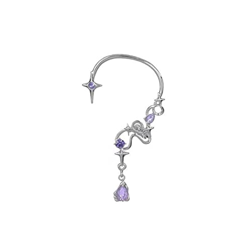 Sternohrmanschette Ohrring Frauen Nicht Stechende Ohrklammern Wickeln Ohrringe Um Ohrringe Haken Ohne Durchbohrte Knochenclip Quasten Quaste Hanging Earrings Für Frauen von YIZITU