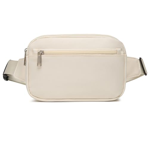 Stilvolle Canvas-Umhängetasche mit verstellbarem Riemen für Damen und Herren, lässige Schultertasche, Brusttasche, Hüfttasche, weiß, Mass Beauty Stilvolle Canvas-Umhängetasche mit verstellbarem Riemen für Damen und Herren, lässige Schultertasche, Brusttasche, Hüfttasche, weiß, Mass Beauty von YIZITU