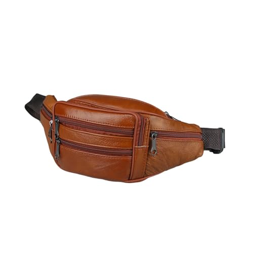 Stilvolle Handy-Geldbörse und Hüfttasche mit mehreren Funktionen, Gürteltasche für Herren, Gelbbraun, Mass Beauty von YIZITU