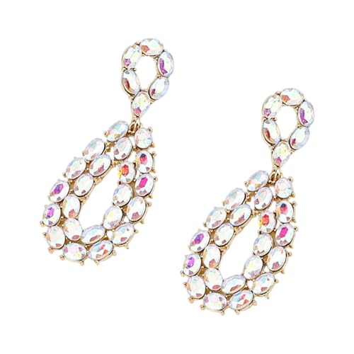 Tränenkristallohrringe Funkelnde Strasssteine Zinkes Legierung Leichtgewichtetes Schmuckohrzubehör Für Verschleiß Tränendrop Diamanten Ohrringe von YIZITU