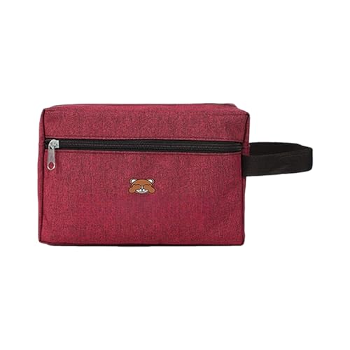 Tragbare Kosmetiktasche mit mehreren Taschen, für Reisen, organisiert, Bärenmuster, Make-up-Tasche für Damen, Outdoor-Aktivitäten und schnelle Reise, Kosmetiktasche mit Bärenmuster, B, Mass Beauty von YIZITU