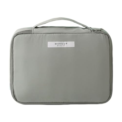 Tragbare Make-up-Organizer-Tasche mit Trennwänden und Griff, Make-up-Tasche, Reißverschluss, Reise-Kosmetiktasche, einfache modische Aufbewahrungsbox, Handtasche, Schutzhülle, Organizer Tragbare Make-up-Organizer-Tasche mit Trennwänden und Griff, Make-up-Tasche, Reißverschluss, Reise-Kosmetiktasche, einfache modische Aufbewahrungsbox, Handtasche, Schutzhülle, Organizer von YIZITU
