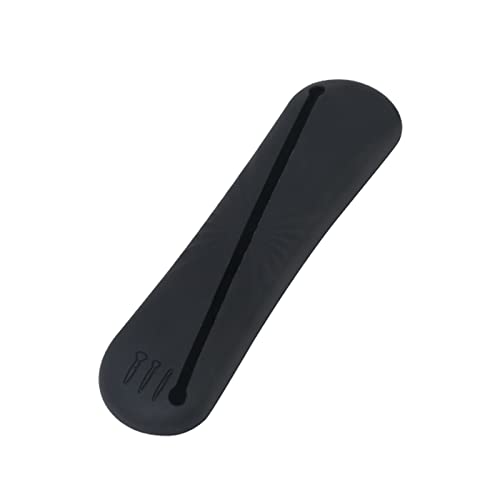 Tragbare Make-up-Pinsel-Kosmetiktasche, tragbare Reise-Make-up-Pinsel-Tasche für Frauen und Mädchen, Silikon-Pinselhalter für Reisen, Schwarz , Mass Beauty von YIZITU