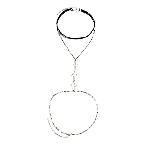 Trend Mehrschichtiger Kette Metall Oberschenkelkette Für Frauen Gekreuzt Anhänger Bein Körper Schmuck Strandstil Geschenk Mehrschichtiger Körper von YIZITU