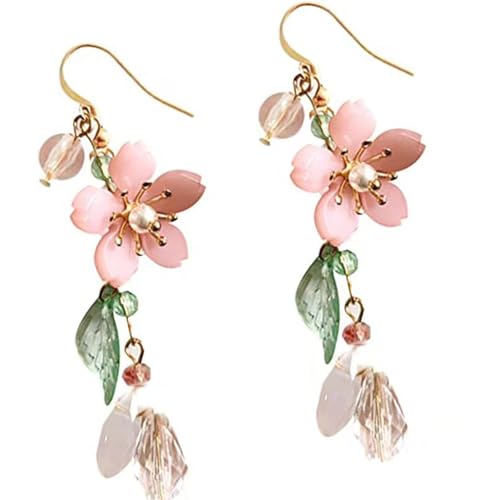 Trendige Blütenblätter Und Blattohrringe Robustes Harz Dangle Ohrzubehör Der Einen Hauch Von Der Eleganz Natur Für Jeden Look Hochwertiger Legierungsschmuck Bietet von YIZITU