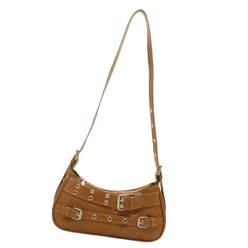 Trendige Damen-Umhängetasche, einfache Umhängetasche, trendige Achseltasche, koreanische Stile, Pendlertasche, PU-Leder, Unterarm-Geldbörse, PU-Leder, Crossbody-Tasche für Damen, einfache von YIZITU