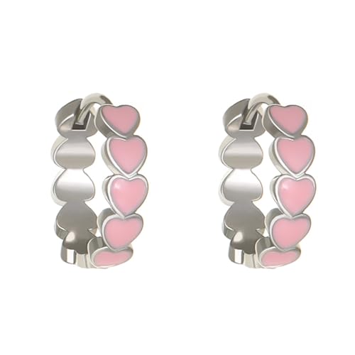 Trendige Tropföl-Creolen, rund, Liebesherz, bunte Ohrschnallen, Damen-Schmuck, Ohr-Accessoires für den täglichen Gebrauch, Statement-Mode-Ohrringe, Einheitsgröße, Wie beschrieben, Wie beschrieben Trendige Tropföl-Creolen, rund, Liebesherz, bunte Ohrschnallen, Damen-Schmuck, Ohr-Accessoires für den täglichen Gebrauch, Statement-Mode-Ohrringe, Einheitsgröße, Wie beschrieben, Wie beschrieben von YIZITU