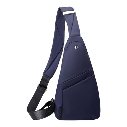 Vielseitige Herren-Brusttasche mit wasserabweisender Schultertasche, Crossbody-Tasche für Outdoor-Abenteuer und den täglichen Gebrauch beim Radfahren, B, One Size von YIZITU