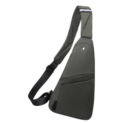 Vielseitige Herren-Brusttasche mit wasserabweisender Schultertasche, Crossbody-Tasche für Outdoor-Abenteuer und den täglichen Gebrauch beim Radfahren, a, One Size von YIZITU