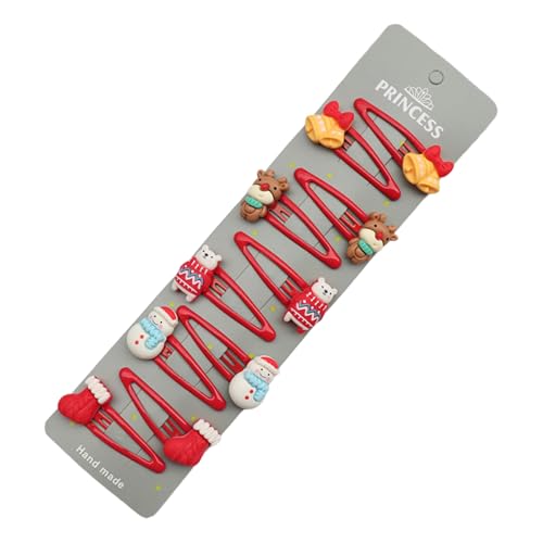 Weihnachts-Haarspangen für Kinder, Weihnachtsmann, Rentier, Schneemann, Charm, Haarklammern, Kopfschmuck für Urlaub, Party, Feier von YIZITU