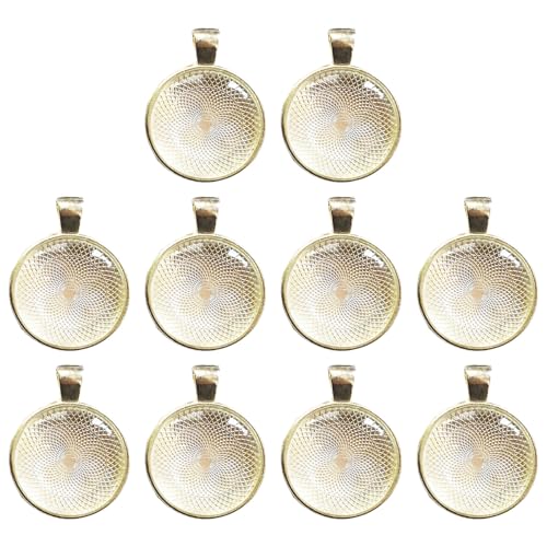 YIZITU 10 Set Round Anhänger Lünetten 25 Mm Anhänger Basis Lünette Tablett Becher Geeignet Für Handwerk Und Schmuck Design Round Tablett YIZITU 10 Set Round Anhänger Lünetten 25 Mm Anhänger Basis Lünette Tablett Becher Geeignet Für Handwerk Und Schmuck Design Round Tablett von YIZITU
