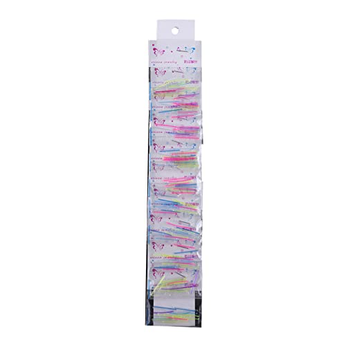 YIZITU 250pcs/Pack Anti Allergie Plastikohrringe Stifte Transparente Regenbogenmischungsfarbe Ohrringe Für Frauen Schmuck Accessroies Aufbewahrungsbox Mit von YIZITU