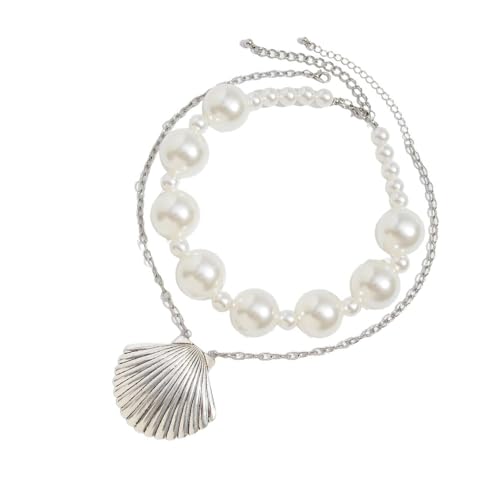 YIZITU 2pcs Vintage Vintage Pearls Halskette Set Für Frauen Mit Robuster Legierung Und Natürlichen Perlen Für Elegante Gelegenheiten Eleganter Partyschmuck von YIZITU