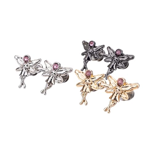 YIZITU 3/6pcs Angelic Taille Anstrahlung Clip Metall Verstellbarer Plattierungsstift Für Lose Hosen Und Jeans Fitness Taille Strecker Metall Jeansknopf von YIZITU