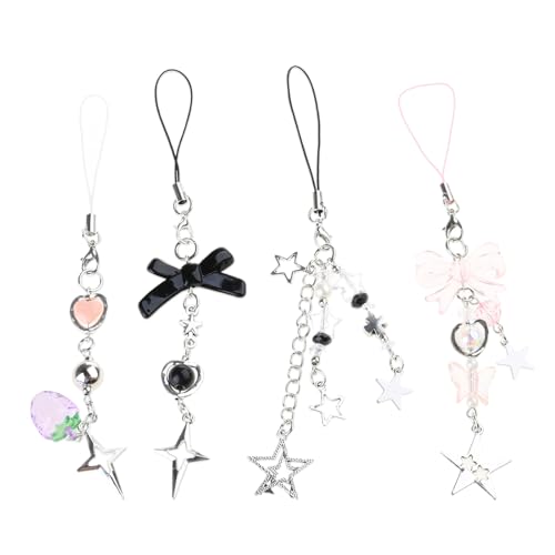 YIZITU 4PCS Mode Bowknot Star Hangings Anhänger Süß YIZITU 4PCS Mode Bowknot Star Hangings Anhänger Süß von YIZITU