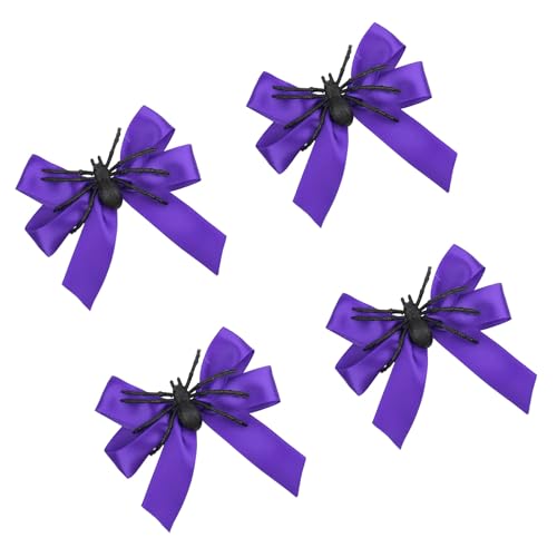 YIZITU 4pcs Urlaubshaarbögen Mit Haltbarkeitsclips Schleifen Form Barrettes Für Kostümfeiern Und Festival Dekoration Slip Proof Hair von YIZITU