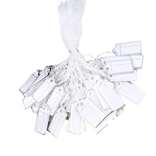 YIZITU 500 Zählhandelspreise Marker Silber Edged Rechtecktickets Robustes Papier Kommerzieller Hanglösungspreis Tickets Mit Pre Loch Löchern von YIZITU