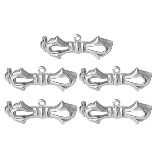 YIZITU 5pcs/Set Anzug Jacke Kragen Fester Pin Bowknot All Match Brosche Modetemperament Corsage Pin Kleidung Accessoire Bowknot Broschen Für Frauen von YIZITU