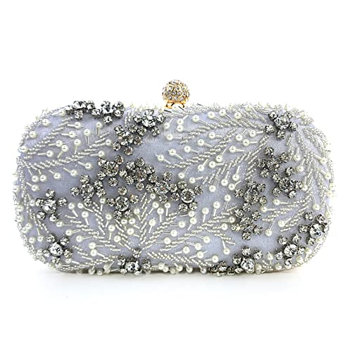 YIZITU Abendtasche für Damen, Brautstickerei, Clutch, Party, Abschlussball, Hochzeit, Handtasche, Umhängetaschen, abnehmbare Kette, Geldbörse, Abendtasche, Clutch-Set YIZITU Abendtasche für Damen, Brautstickerei, Clutch, Party, Abschlussball, Hochzeit, Handtasche, Umhängetaschen, abnehmbare Kette, Geldbörse, Abendtasche, Clutch-Set von YIZITU