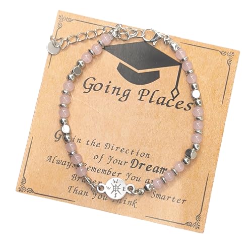 YIZITU Abschluss Schmuckgeschenke Für Ihr Verstellbares Steinperlen Armband College Accessory Mit Grußkarte Und Geschenken Box Edelsteinarmband Für Absolventen YIZITU Abschluss Schmuckgeschenke Für Ihr Verstellbares Steinperlen Armband College Accessory Mit Grußkarte Und Geschenken Box Edelsteinarmband Für Absolventen von YIZITU