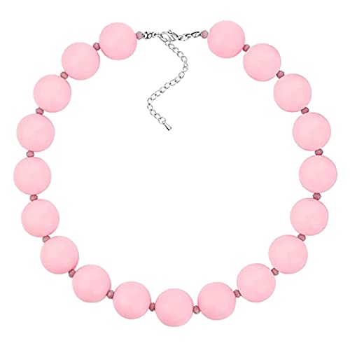 YIZITU Acryl-Perlen-Halskette, Statement-Halskette mit Kaugummi-Perlen, handgefertigt, Modeschmuck für Frauen und Mädchen von YIZITU