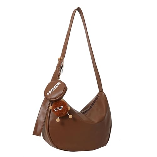 YIZITU And Functional PU Dumpling Underarm Bag Crossbody Shoulder Bags For Everyday Shopping And Social Occasions Women's Shoulder Bag, braun, One Size von YIZITU