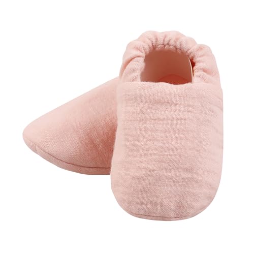 YIZITU Baby First Cotton Walking Booties Warm And Soft Socks Shoes For Infants Comfortable Newborns Floor Shoes Solid Color Baby Shower Gift von YIZITU