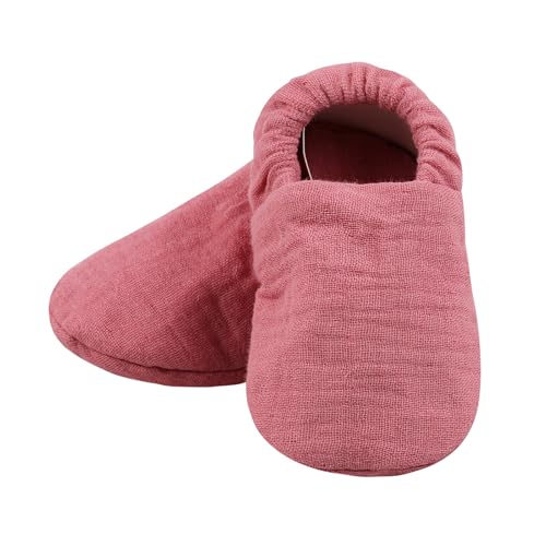 YIZITU Baby First Cotton Walking Booties Warm And Soft Socks Shoes For Infants Comfortable Newborns Floor Shoes Solid Color Baby Shower Gift von YIZITU