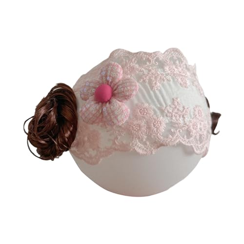 YIZITU Baby Stirnband Modische Haarstücke Kopfbedeckung Trendy Girls Blumenhaarzubehör Für Neugeborene Und Kleinkinder Baby Kopfbedeckung von YIZITU
