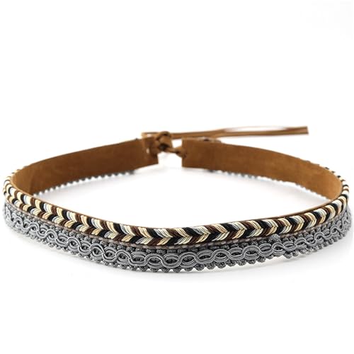 YIZITU Band Für Herren Frauen Kuh Boy Belt Band Ersatz Für Panama Klassische Mexikaner Hatband Cowboygürtel von YIZITU