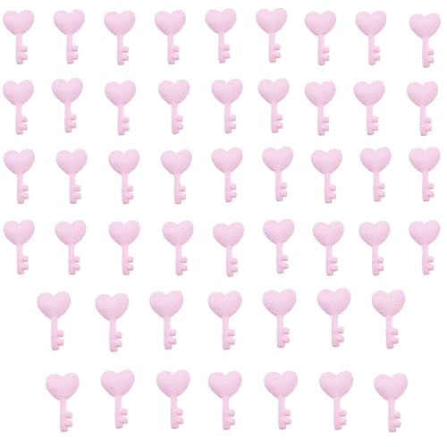 YIZITU Bastelflecken Gepolsterte Applikationen Süßes Kleines Haarnadel Handgefertigtes Herzschlüsselhaar Barrettes Zubehör Für Haarclip Applikationen Für Handwerks von YIZITU