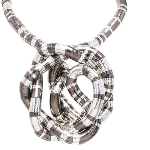YIZITU Biegbare Schlangen-Halskette, flexibles Schlüsselbein-Kette, stilvolles Schmuckzubehör, drehbar, kreatives Geschenk für Paare, stilvolle Schlangenkette für Frauen, Diameter 5, Wie beschrieben von YIZITU
