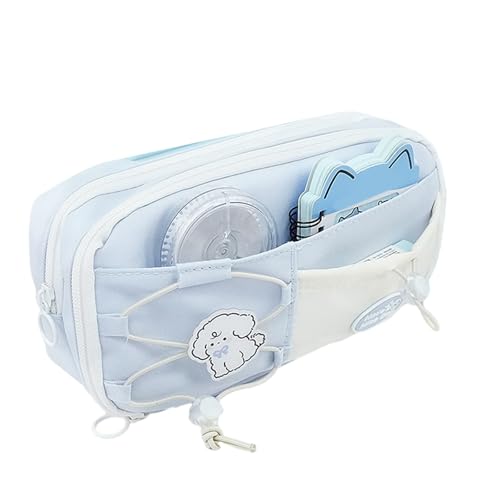 YIZITU Bleistiftkoffer Mit Großer Kapazität 8 Fächer Polyester Stiftbeutel Mehrschichtiger Bleistiftbeutel PENIERICER VERFAHREN Make Up Make Up Tasche Polyester Hülle von YIZITU