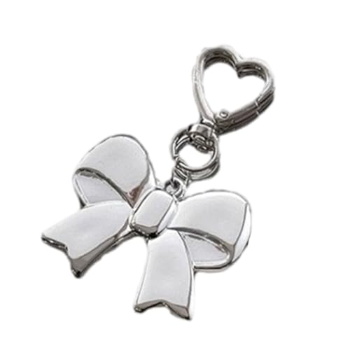 YIZITU Bowknot Schlüsselbund Anhänger Herzschlüsselungsbeutel Charm Sweet Bows Handtasche Charm Creative Auto Schlüsselbund Für Bag Decoration Heart Keyring Süße Bögen Anhänger Bowknot Schlüsselkette von YIZITU