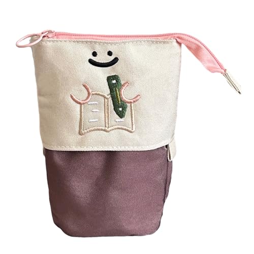 YIZITU Cartoon Pencil Bag Telescoping Stiftkoffer Reißverschlüsse Erweiterbare Stiftbeutel Bleistiftbeutel Mehrere Fächer von YIZITU
