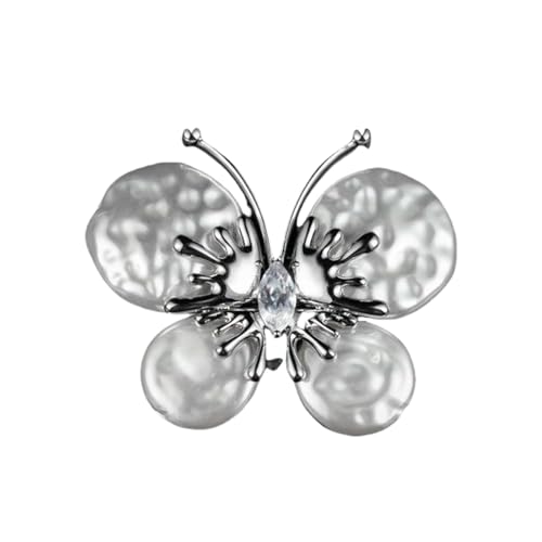 YIZITU Charm Butterfly Brosche Pin Mit Flügel Vielseitige Kleiderschränke Upgrades Zines Alloy Accessoire Für Frauen Mit Frauen Hochzeitskleid Brosche von YIZITU