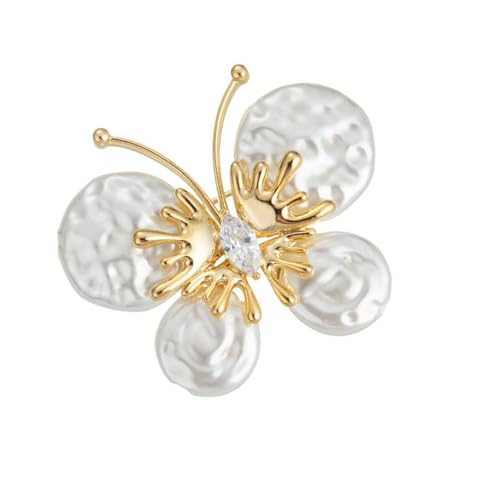 YIZITU Charm Butterfly Brosche Pin Mit Flügel Vielseitige Kleiderschränke Upgrades Zines Alloy Accessoire Für Frauen Mit Frauen Hochzeitskleid Brosche von YIZITU