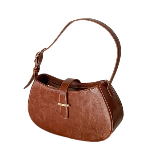 YIZITU Clutches kleine Damen-Handtasche, Crossbody-Tasche mit verstellbarem Riemen, vielseitige Damen-Umhängetasche, Funktionalität, stilvolle und trendige Handtasche, braun, One Size von YIZITU