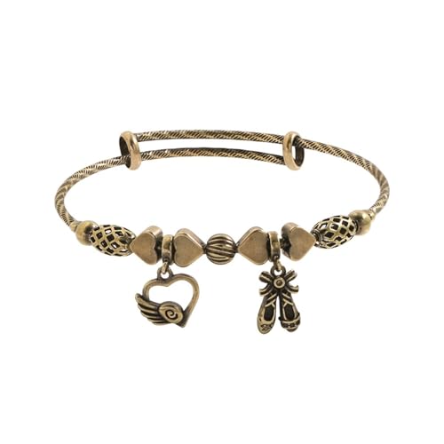 YIZITU Cool Einzigartige Vintage Armreifen Punk Geometrische Armbänder Party Schmuck Messing Textur Geeignet Für Frauen Und Männer Präsentieren Vintage Stil Erweiterbares Armband von YIZITU