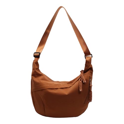 YIZITU Crescents Tasche für Damen und Herren, Segeltuch, Crossbody-Tasche, mehrere Taschen, geräumig, Mond, lockere Knödeltasche, Geschenke für Damen und Herren, kleine Tragetaschen, Crossbody-Tasche von YIZITU