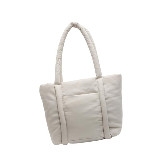 YIZITU Damen-Handtasche mit geräumigem Innenfutter, Nylon-Umhängetasche, lässiger Tragegriff oben, Achseltasche, Geldbörse für Arbeit, Schule und Reisen, Arbeit und Reisetaschen, beige, One Size YIZITU Damen-Handtasche mit geräumigem Innenfutter, Nylon-Umhängetasche, lässiger Tragegriff oben, Achseltasche, Geldbörse für Arbeit, Schule und Reisen, Arbeit und Reisetaschen, beige, One Size von YIZITU