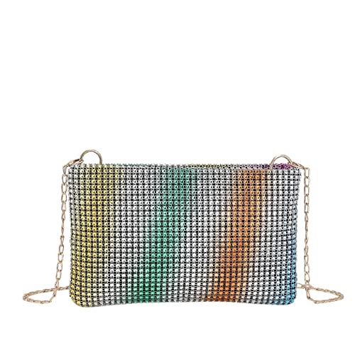 YIZITU Damen Kuriertasche, passend für Handtasche, Schultertasche, Kuriertasche, Unterarm, für Bankett, Damen, Clutch, Geldbörse, Kette, Schulterkorssbody von YIZITU