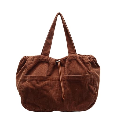 YIZITU Damen-Umhängetasche, große Kapazität, Achseltasche, Kordsamt, Kordelzug, Handtasche, passend für den täglichen Gebrauch, modische Achselhöhle, Cord, Achselhöhle, große Kapazität, Schulter YIZITU Damen-Umhängetasche, große Kapazität, Achseltasche, Kordsamt, Kordelzug, Handtasche, passend für den täglichen Gebrauch, modische Achselhöhle, Cord, Achselhöhle, große Kapazität, Schulter von YIZITU