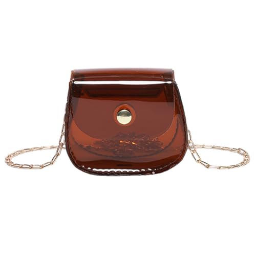 YIZITU Damen-Umhängetasche, transparent, Umhängetasche, kleine Kuriertasche, Shopping, Dating, modische Sättel, Münzgeldbörse, Damen, transparent, Umhängetasche, kleine Schultern, Sättel, Kuriertasche von YIZITU
