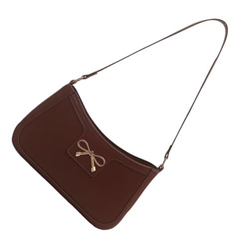 YIZITU Damentasche Einfache Unterarmtasche Schöne Schleifen Achsel Einkaufen Dating Mode Handtasche Herbst Winter Schulter Frauen Schöne Schleifen Achsel Trendy Handtasche Herbst Winter Schulter von YIZITU