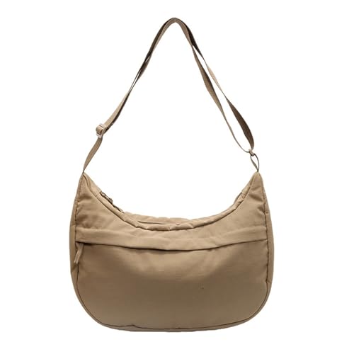 YIZITU Einfache Nylon-Umhängetasche für Damen, große Kapazität, Schultertasche, leicht zu tragen, geeignet für Pendler und Einkaufen, den täglichen Gebrauch, khaki, One Size YIZITU Einfache Nylon-Umhängetasche für Damen, große Kapazität, Schultertasche, leicht zu tragen, geeignet für Pendler und Einkaufen, den täglichen Gebrauch, khaki, One Size von YIZITU