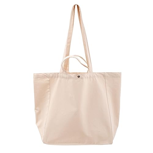 YIZITU Einkaufs-Umhängetasche, großes Fassungsvermögen, Segeltuch, für Mädchen und Damen, einfarbig, lässige Reisetasche, Handtasche, multifunktionale Handtasche, D, One Size YIZITU Einkaufs-Umhängetasche, großes Fassungsvermögen, Segeltuch, für Mädchen und Damen, einfarbig, lässige Reisetasche, Handtasche, multifunktionale Handtasche, D, One Size von YIZITU