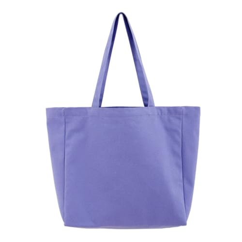 YIZITU Einkaufstasche, einfarbig, lässig, große Kapazität, Einkaufs-Umhängetasche, für Damen und Mädchen, modische Hobo-Taschen, Damengeldbörse, violett von YIZITU